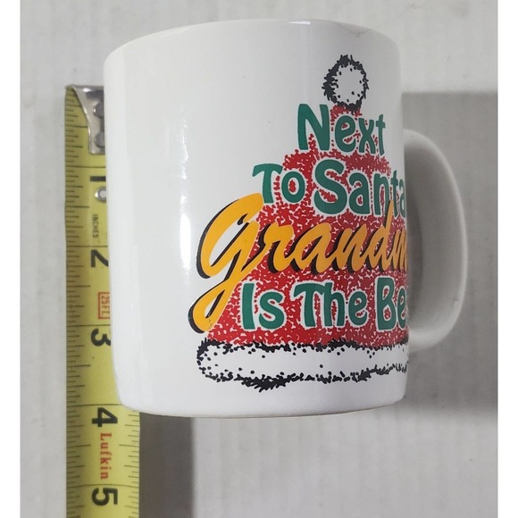Coffee Mug Next to Santa Grandma is the Best Humorous Christmas Grandmother Gift - Picture 7 of 8
